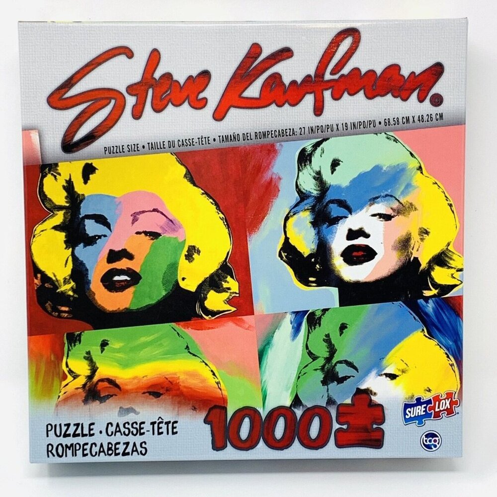 Marilyn Monroe Jigsaw Puzzle 1000 Pc by Steve Kaufman Pop Art Movie Star